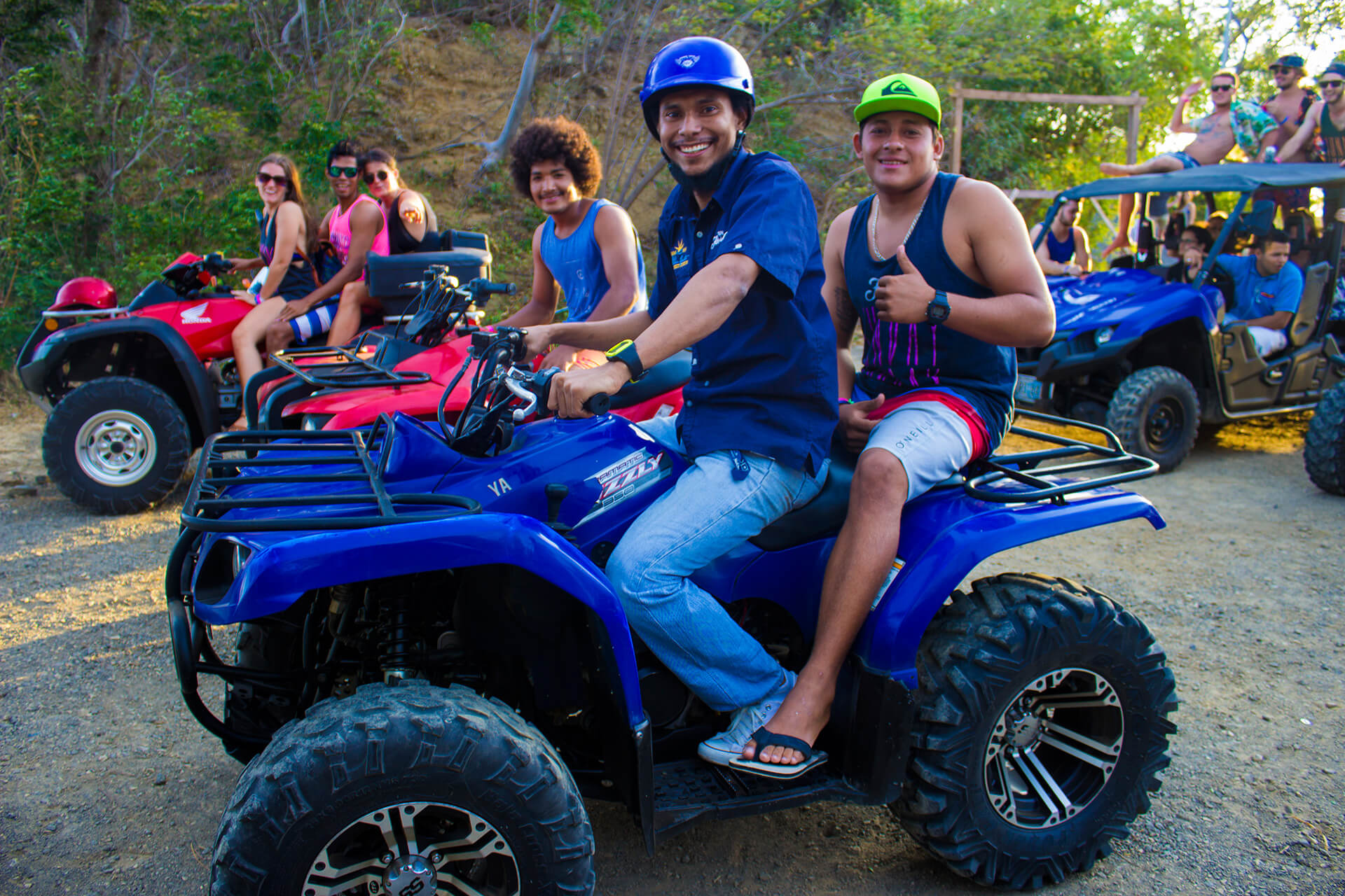 Honda Rincon 680, Yamaha Grizzly 350 and Yamaha Grizzly 300